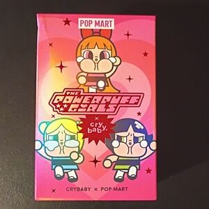 POP MART Powerpuff Girls Crybaby Action Figure Set - Pink and Green